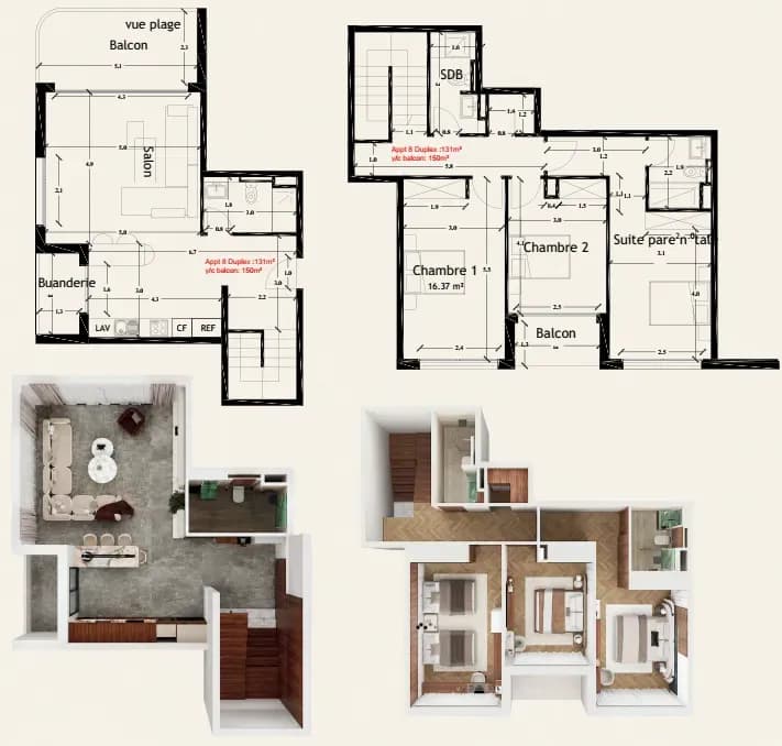 4th floor apartment 14