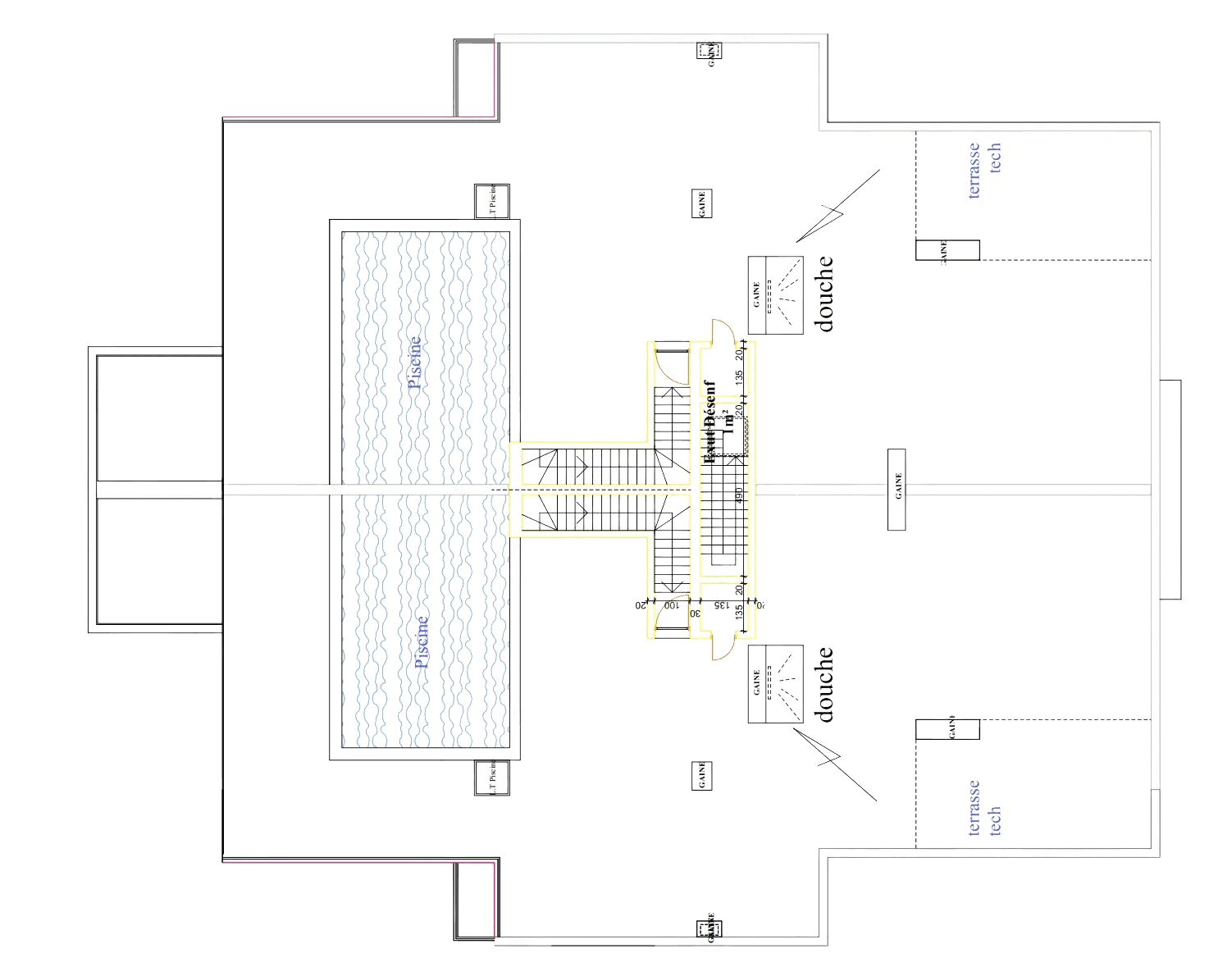 2ᵉ étage du penthouse