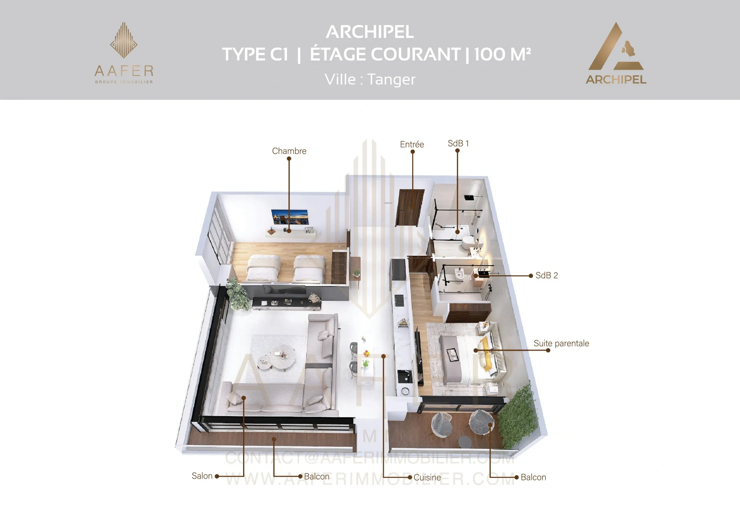Type C 1- étage courant