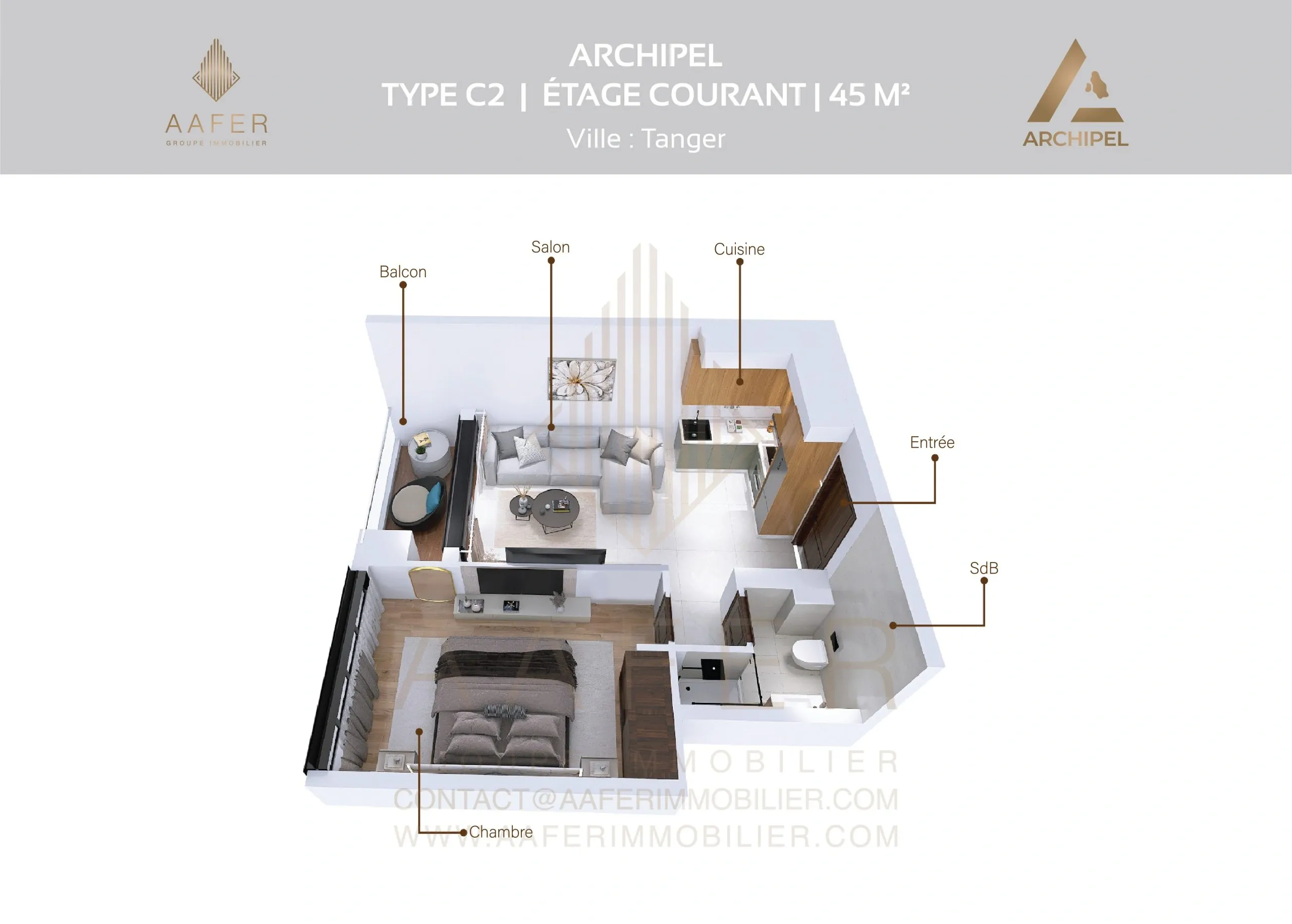 Type C 2- étage courant