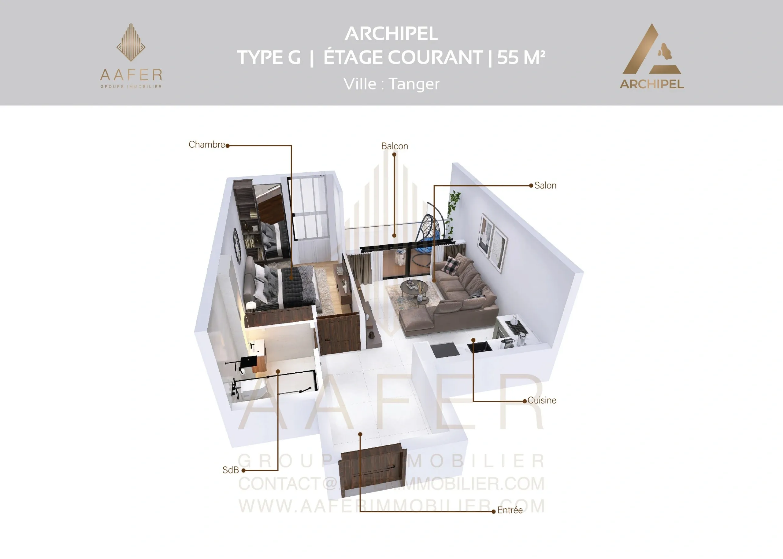Type G - étage courant-