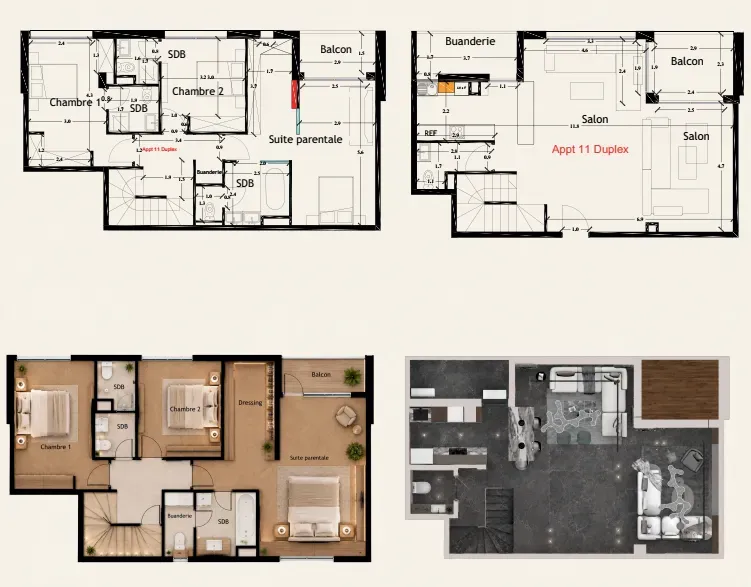 3rd floor apartment 11