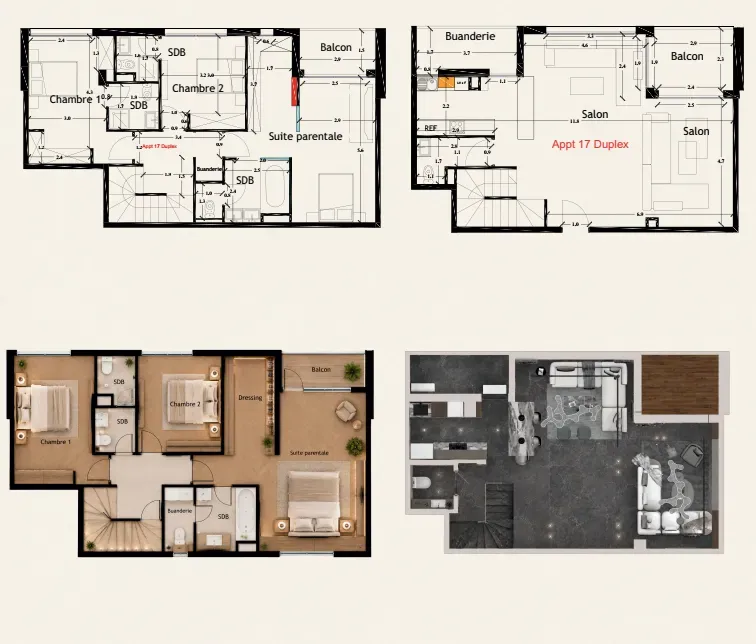 5th  floor apartment 17