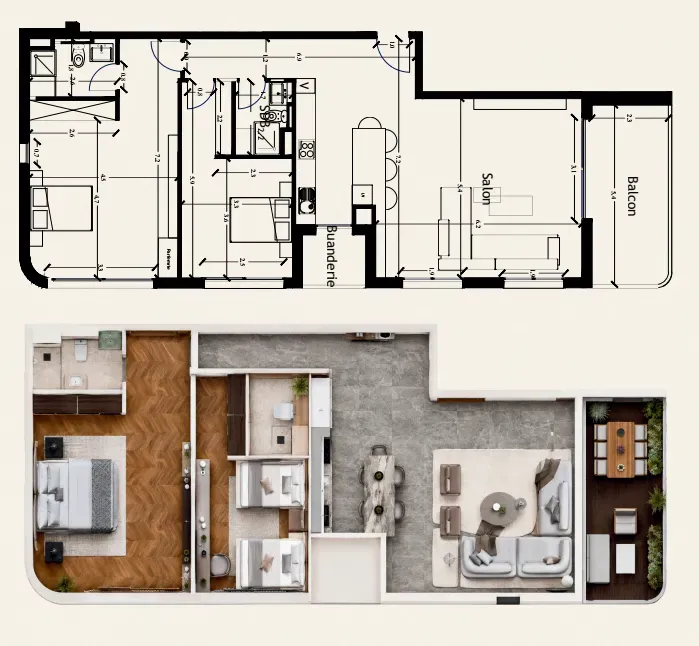 4th floor apartment 13