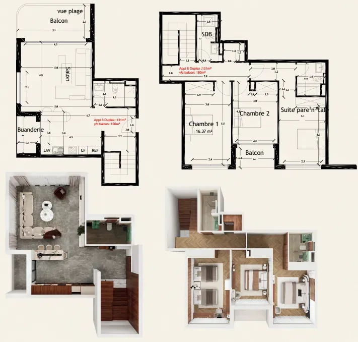 4th floor apartment 14