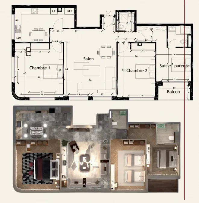 4th floor apartment 15