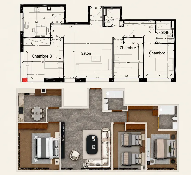 Ground floor apartment 03
