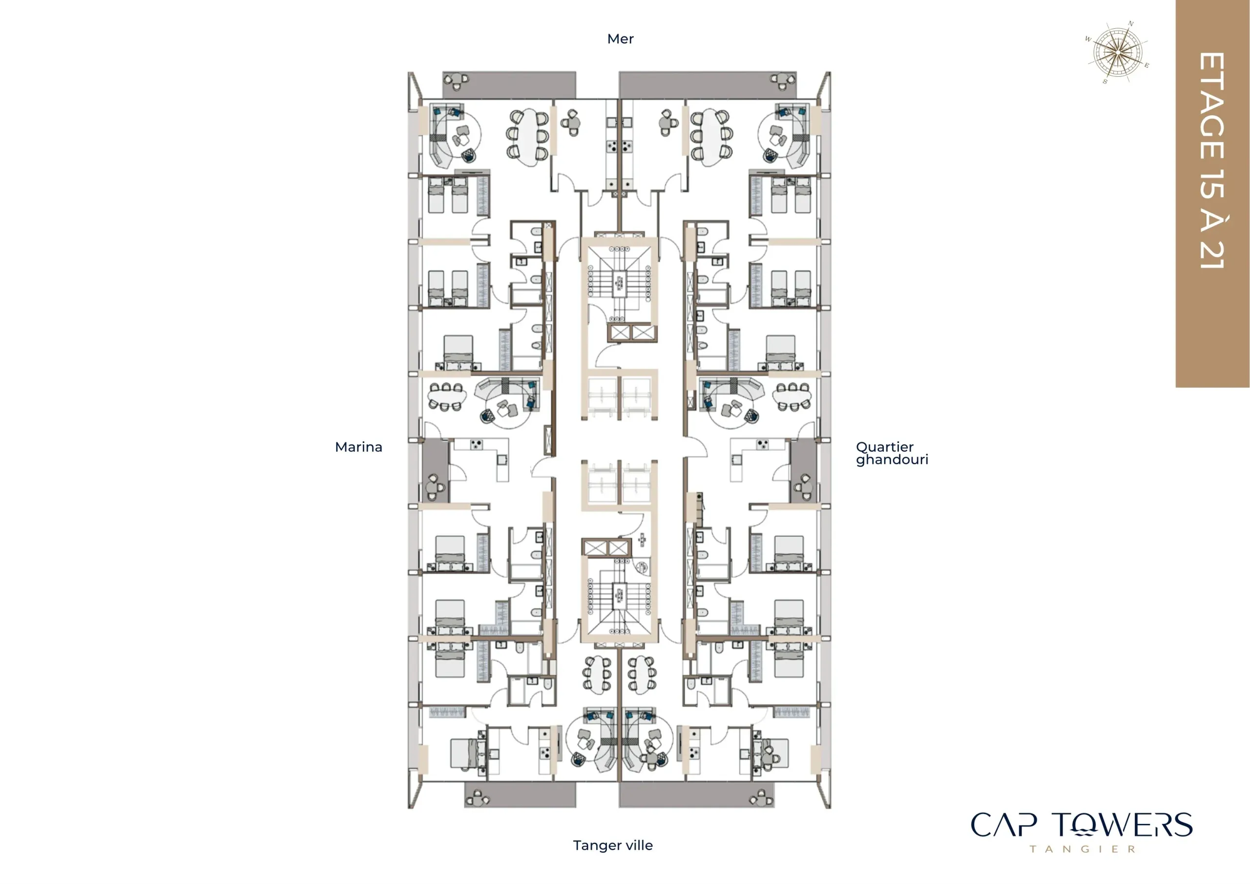 Etage 15 - 21