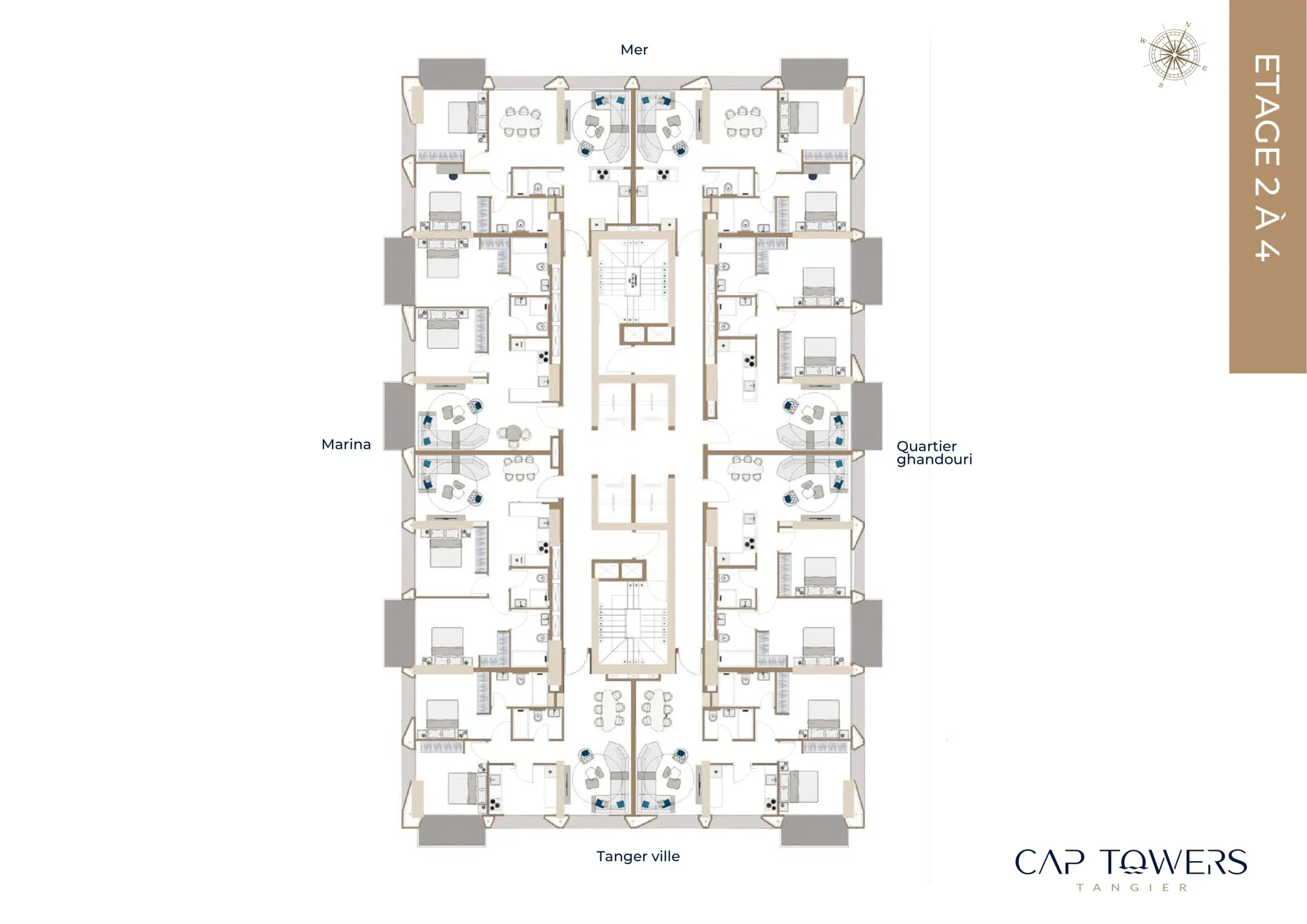 Etage 2 - 3 - 4