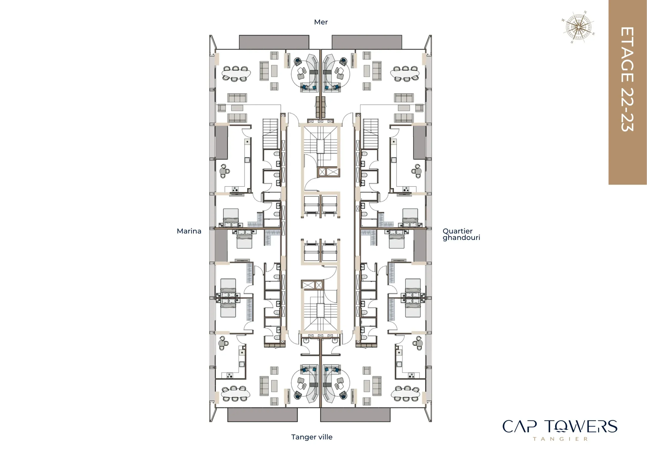 Etage 22 -23