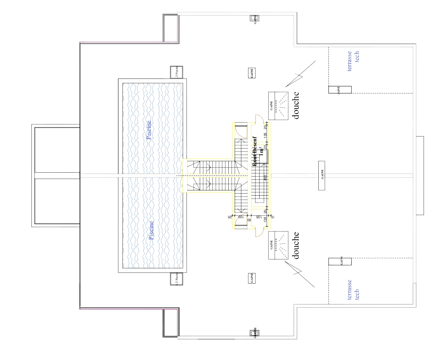 2ᵉ étage du penthouse