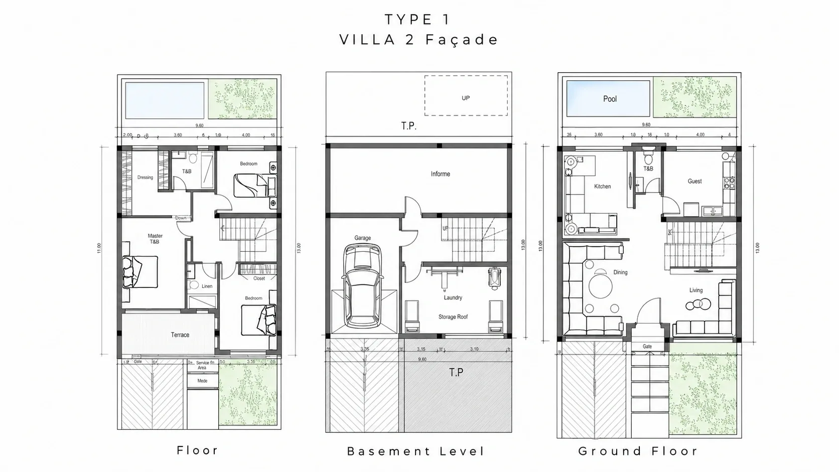 Type 1 Villa 2 Façade
