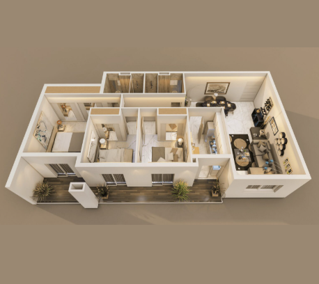 Apartment A2 94 m² - 123 m²