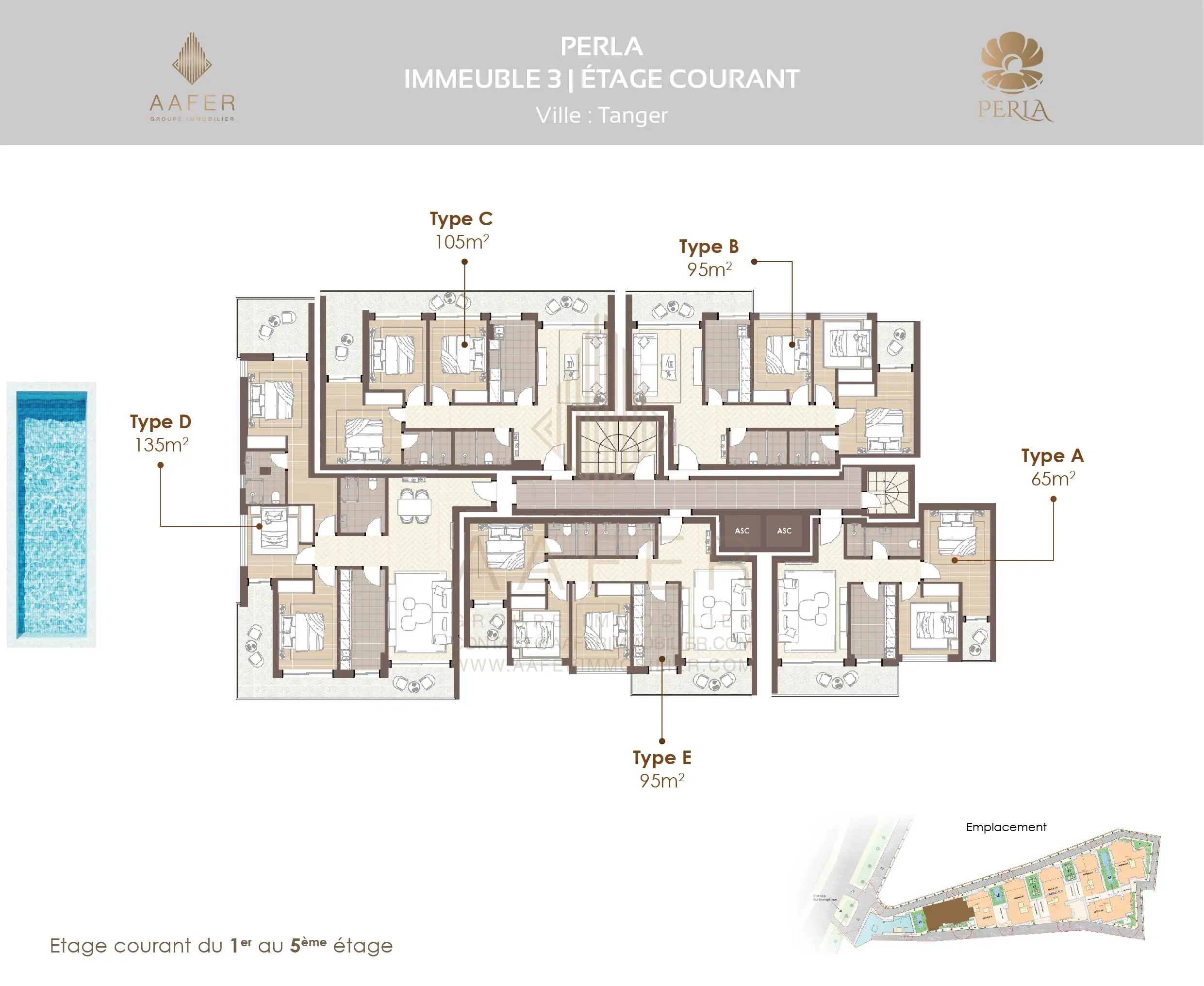 Plan étage courant - immeuble 03 -épuisé